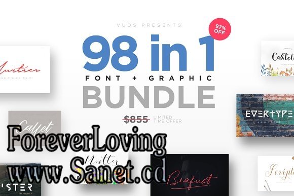CM – FontGrap – Font Graphic Bundle 1516238