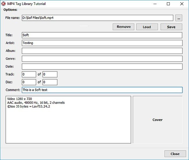 MP4 Tag Library 1.0.37.87