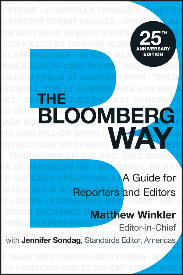 Download The Bloomberg Way A Guide for Reporters and Editors (EPUB