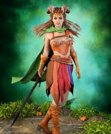 Green Queen Outfit For Genesis 3 Female(S)