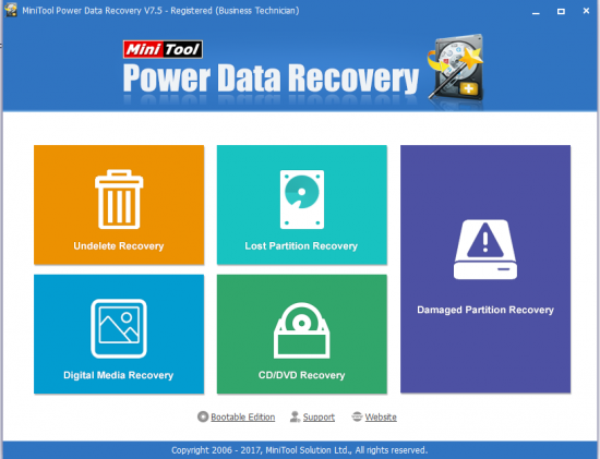 MiniTool Power Data Recovery 7.5 Business Technician Portable