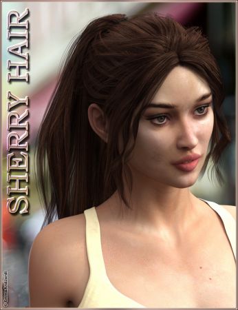 Sherry Hair for Genesis 3 Female(s)