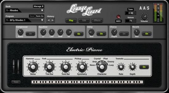 Applied Acoustics Systems Lounge Lizard EP-4 v4.1.2 MacOSX