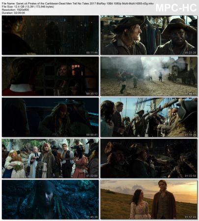 Pirates of the Caribbean Dead Men Tell No Tales 2017 BluRay 10Bit 1080p Multi-Multi H265-d3g