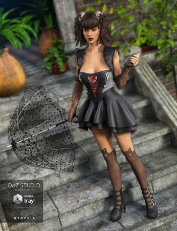 GOLDIE LOCKS LOLITA OUTFIT FOR GENESIS 3 FEMALE(S)