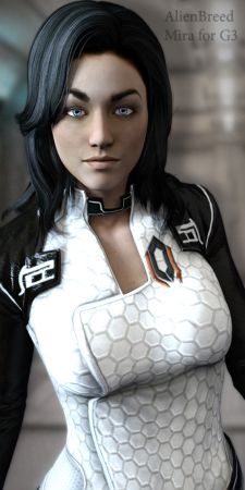 AlienBrees Mira outfit for G3F Character for Poser/Daz Studio 