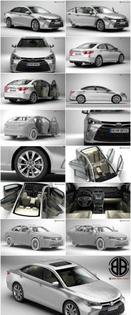 Toyota Camry 2015 3d Model