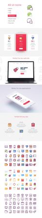 40 Best user Interface Icons in three different styles