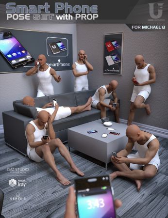 Smart Phone Poses and Prop for Michael 8