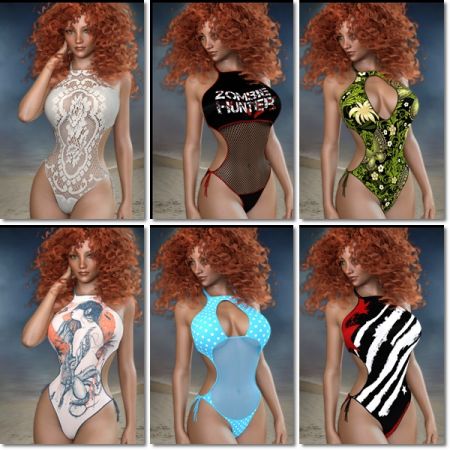 7th Ave: Crochet Monokini for Genesis 3 Female