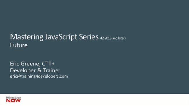 WintellectNOW – JavaScript The Future