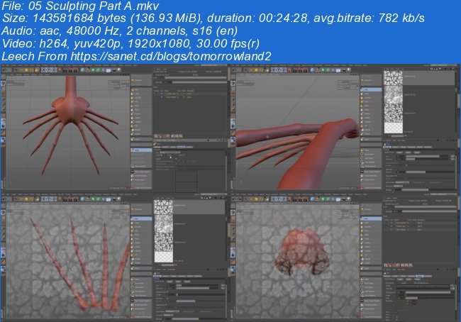 The Facehugger Series Modeling Texturing Rigging and Animating