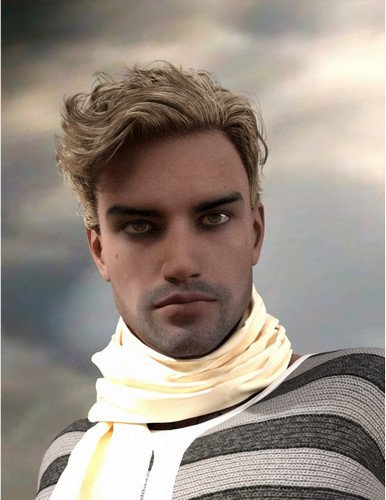 Cage Casual Waves Hair for Genesis 3 Male(s) 