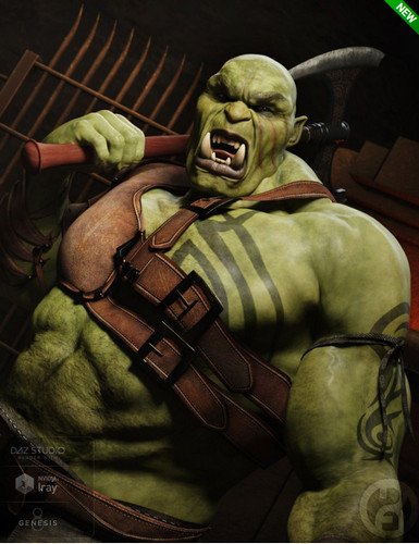 Orc Brute for Genesis 8 Male