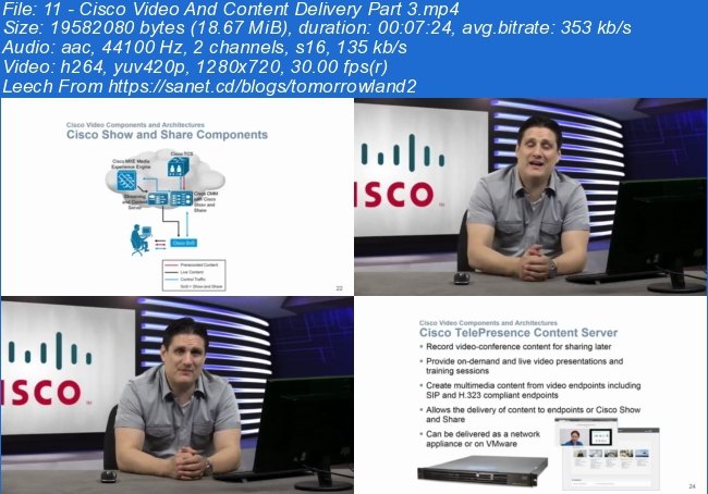 Cisco 210-065 CIVND: Implementing Cisco Video Network Devices