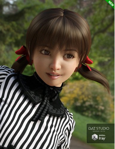 Short Pigtails for Genesis 3 and 8 Female(s) 
