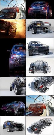 Transparent model cars 13X JPEG