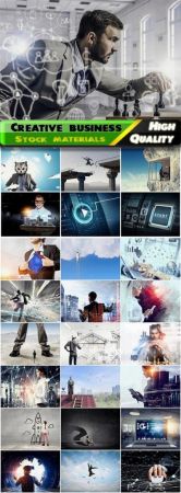 Creative motivational conceptual business images Stock images