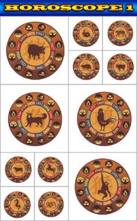 East horoscope (transparent background) 1 part 