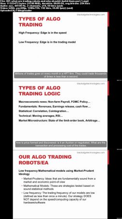 Black Algo Trading: Build Your Trading Robot (9/2017)