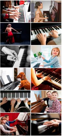 Playing piano - 12UHQ JPEG