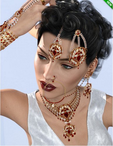 Indian Jewels for Genesis 3 and 8 Female(s) 
