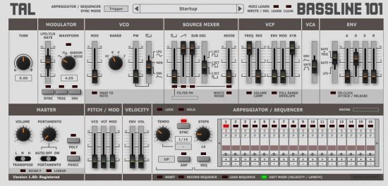 Togu Audio Line TAL-BassLine-101 v1.76 MacOSX