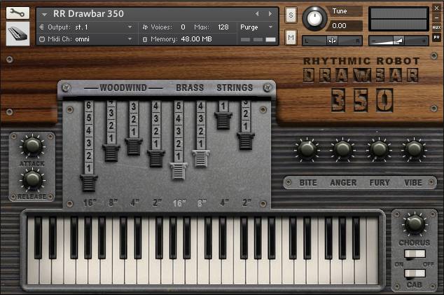 Rhythmic Robot Audio Drawbar 350 KONTAKT