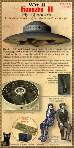 Haunebu-II WW2 Flying Saucer 