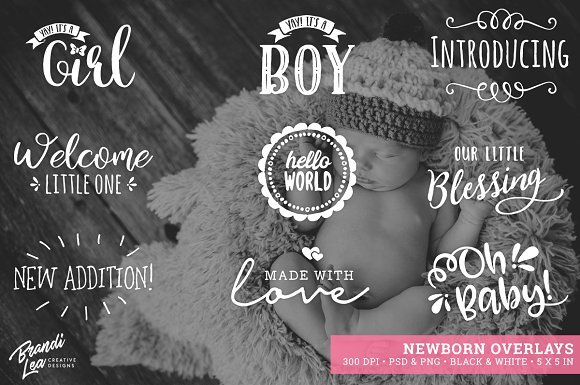 Newborn Photography Overlays 2162731