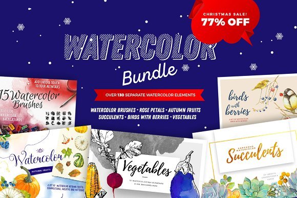 SMPL MRKT Watercolor Bundle 2160644