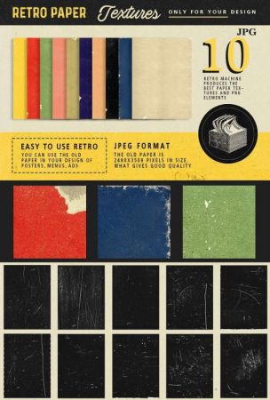 Retro Paper Textures - Creative Market #5