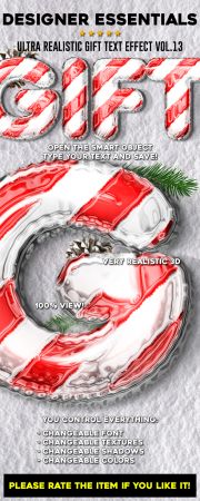 Designer Essentials Ultra Realistic Gift Text Effect Vol.13 21045911
