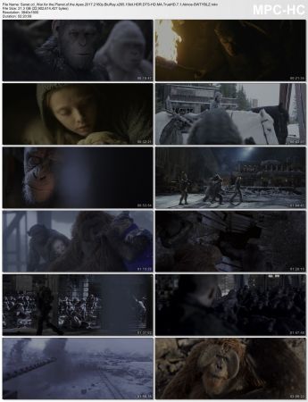 War for the Planet of the Apes 2017 2160p BluRay x265 10bit HDR DTS-HD MA TrueHD 7.1 Atmos-SWTYBLZ