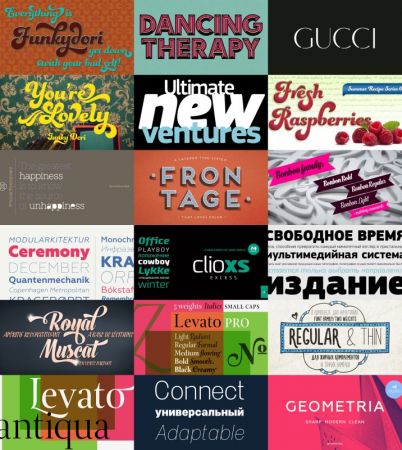 Fonts Collection - 40 Fonts Family bundle #55