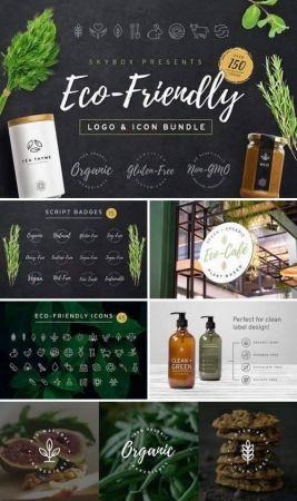 Eco-Friendly Logo &amp; Icon Bundle 1975736