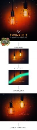 Gif Animated Twinkle 2 Photoshop Action 21138006