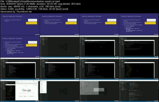 Video2Brain - Node.js: Echtzeit-Kommunikation mit Express.js und Socket.io - Architektur und Best Practices