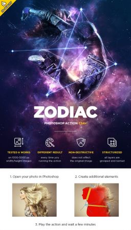 Zodiac CS4+ Photoshop Action 21092320