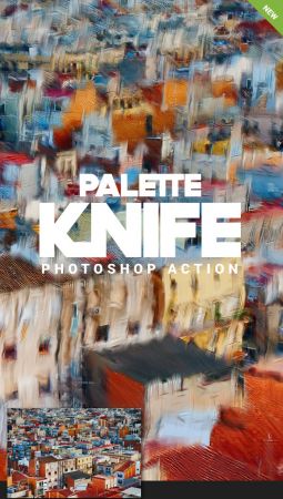 Palette Knife Photoshop Action 21134614