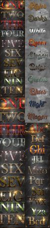 30 Bundle 3D Text Styles D35-D37 21052493