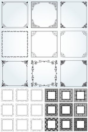 Vector - Ornate Vintage Frames #53