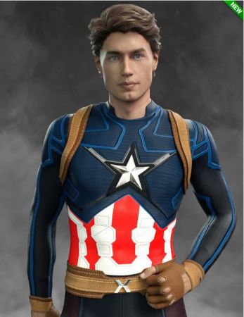 X-Fashion America Outfit for Genesis 8 Male(s) 