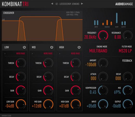 Audio Damage AD037 Kombinat Tri v3.0.3 (WiN/MacOSX)