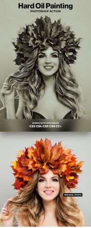 Hard Oil Painting Photoshop Action 21131431
