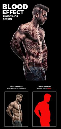 Blood Effect Photoshop Action 21091265