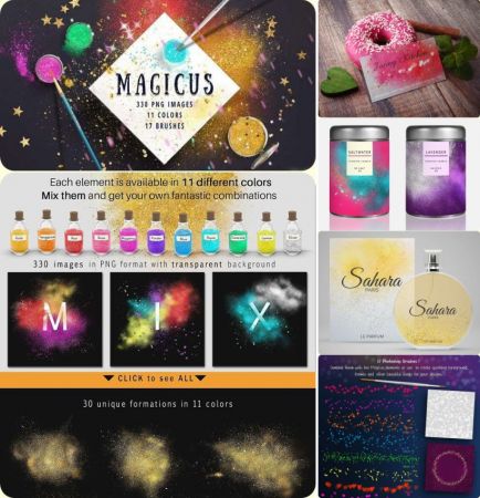 Creative Market - MAGICUS Dust + Brushes
