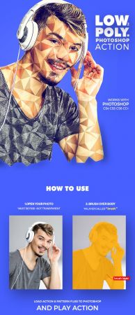  Lowpoly 2 Photoshop Action 21126492