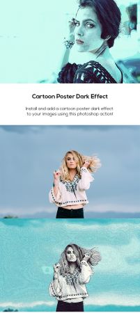 Cartoon Poster Dark Effect 21088357