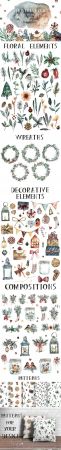 Watercolor Christmas Bundle 2120401